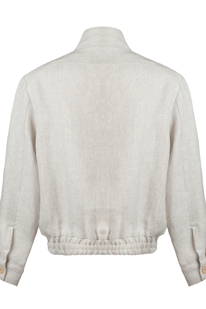 Bomberjacke aus Leinen