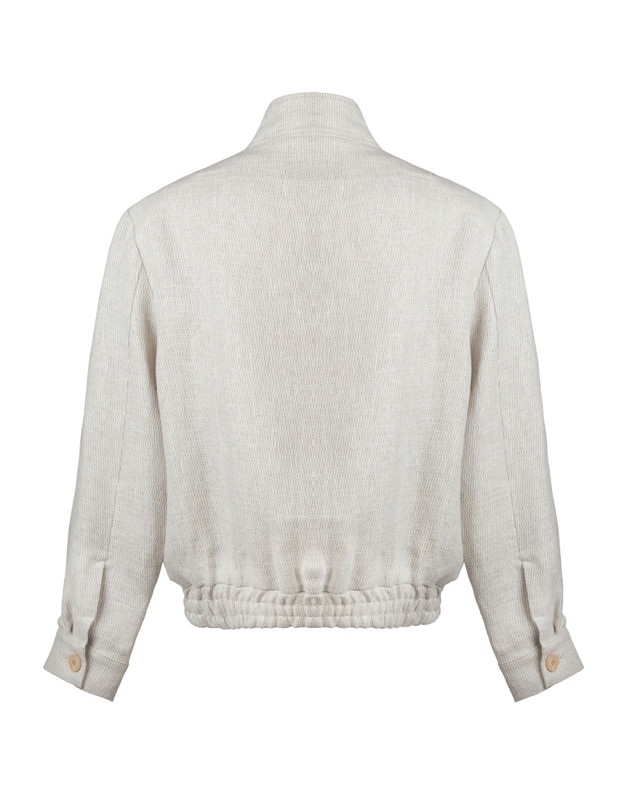 Bomberjacke aus Leinen