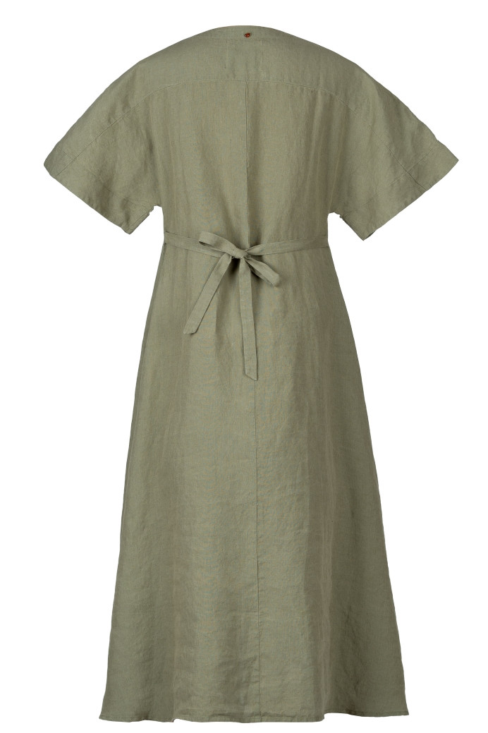 Langes Kleid aus Leinen