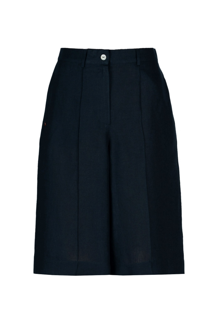 Lange Shorts aus Leinen