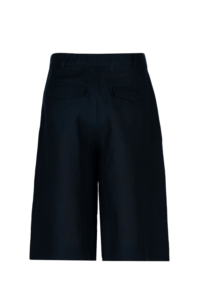 Lange Shorts aus Leinen