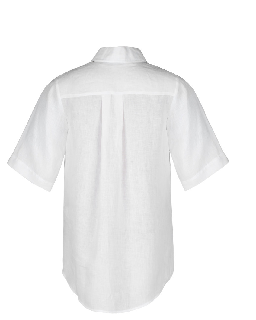 Kurzärmeliges Leinenhemd