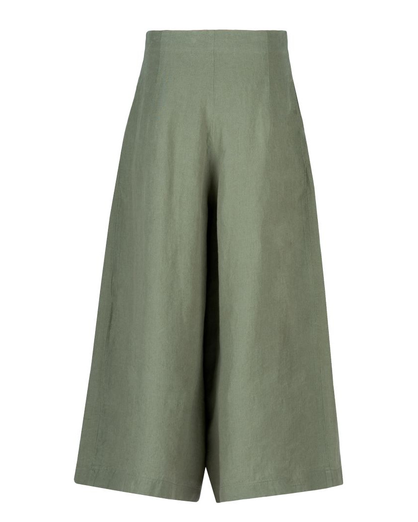 Lange Shorts aus Leinen