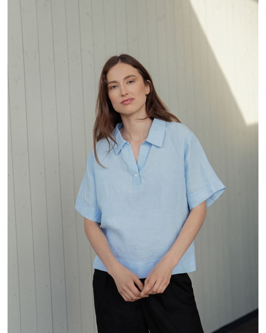 Linen Polo Shirt