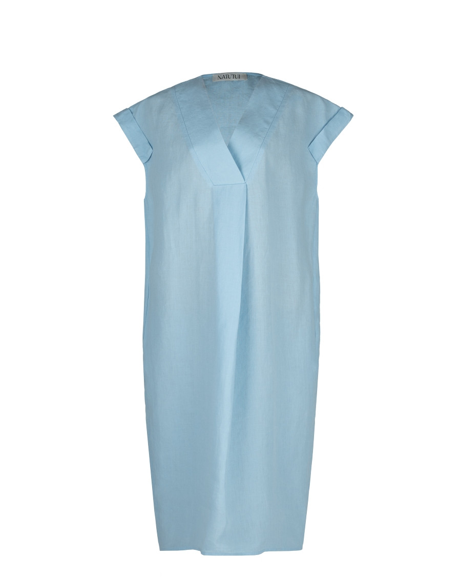 Midi-Kleid aus Leinen