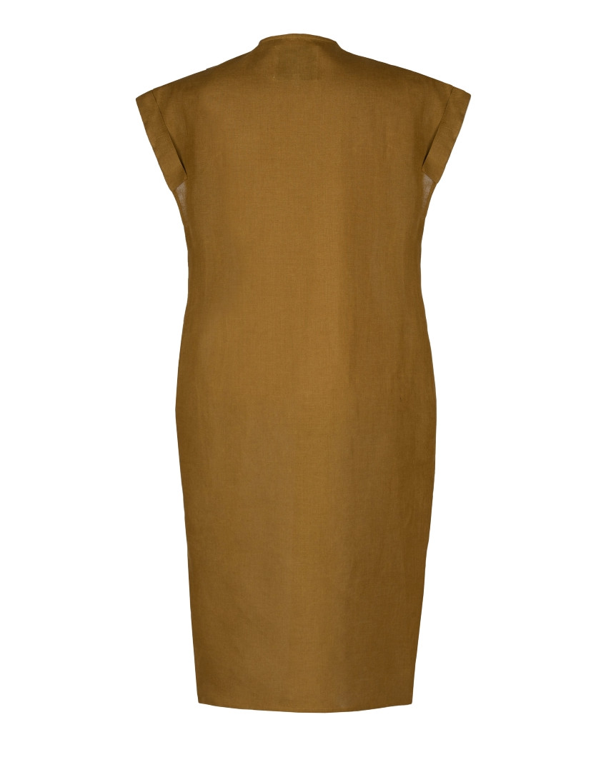 Midi-Kleid aus Leinen