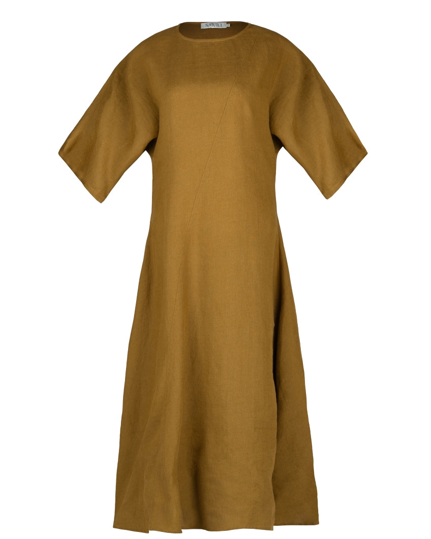 Langes Kleid aus Leinen