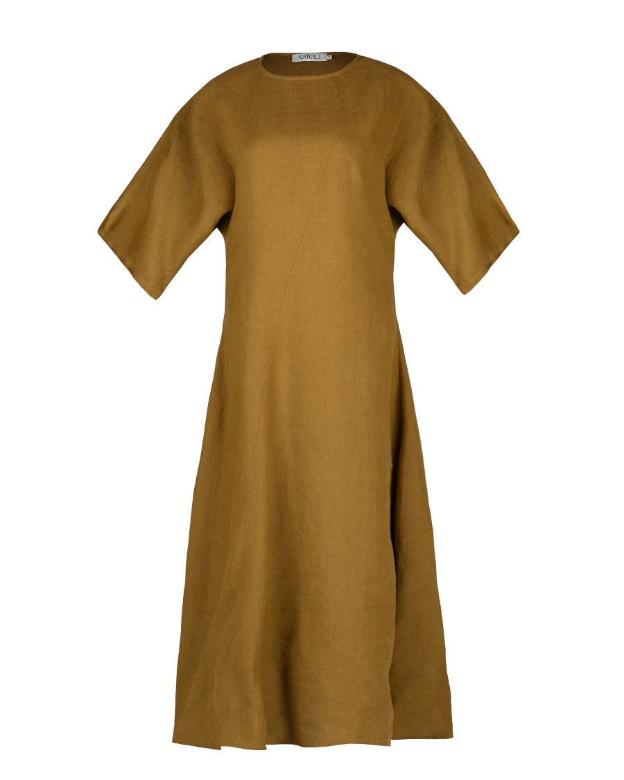 Langes Kleid aus Leinen