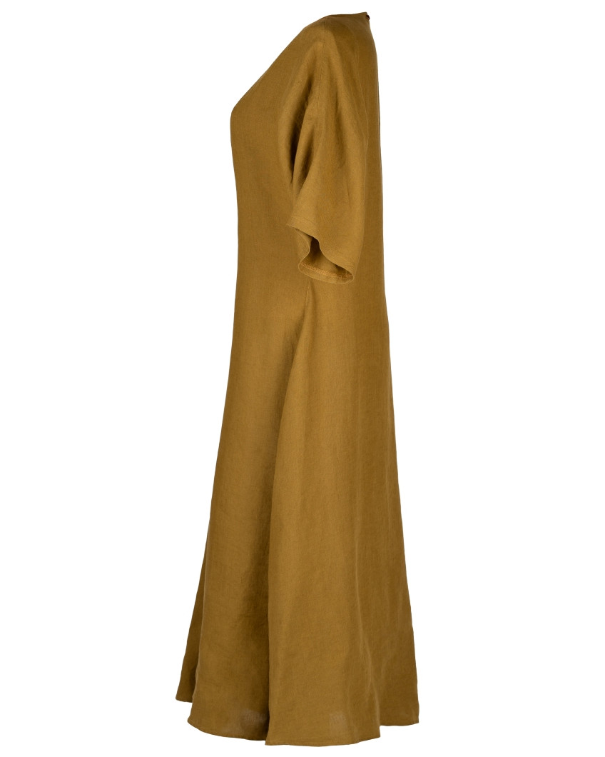Langes Kleid aus Leinen