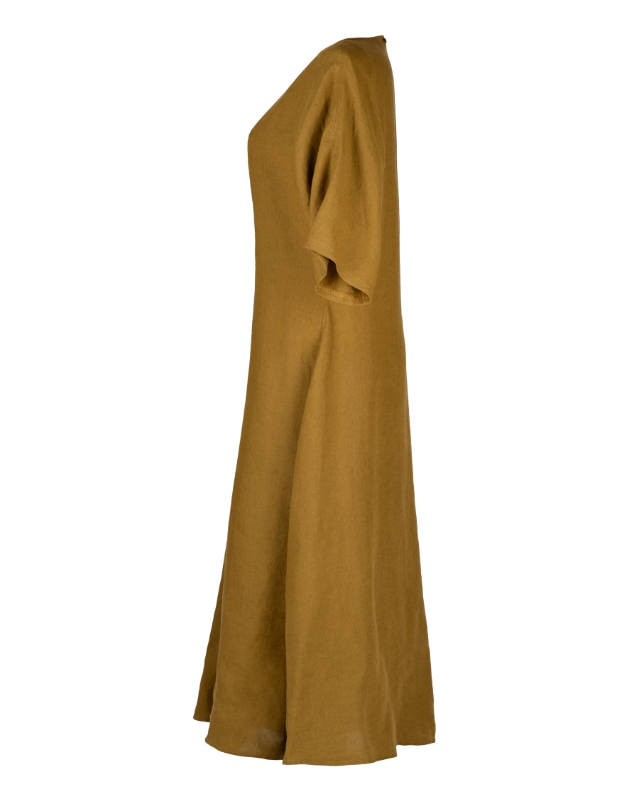 Langes Kleid aus Leinen