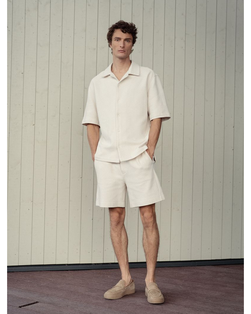 Kurzärmeliges Baumwollhemd