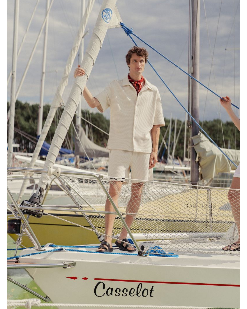 Kurzärmeliges Baumwollhemd