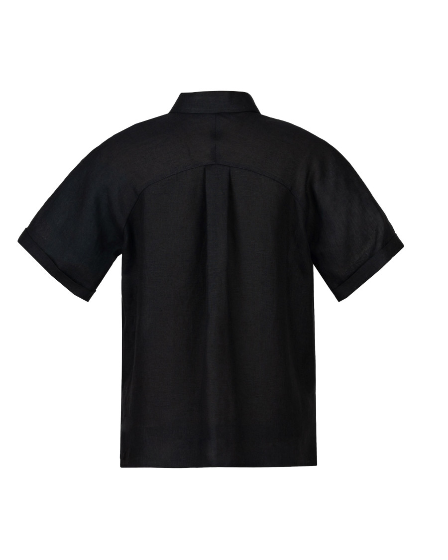 Kurzärmeliges Leinenhemd