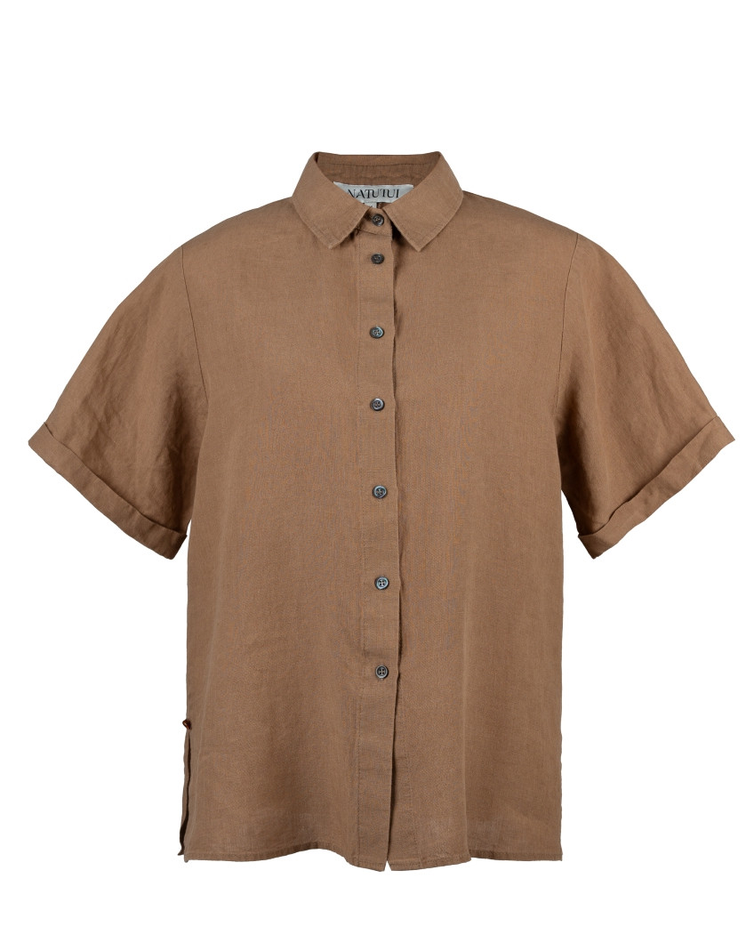 Kurzärmeliges Leinenhemd