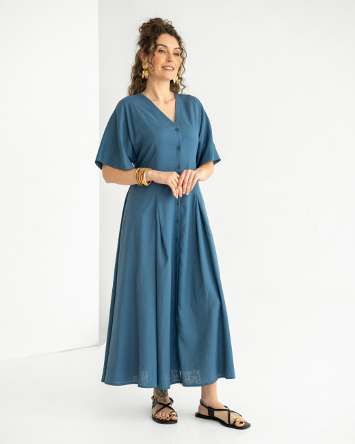 Long linen dress
