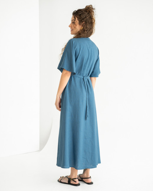 Long linen dress
