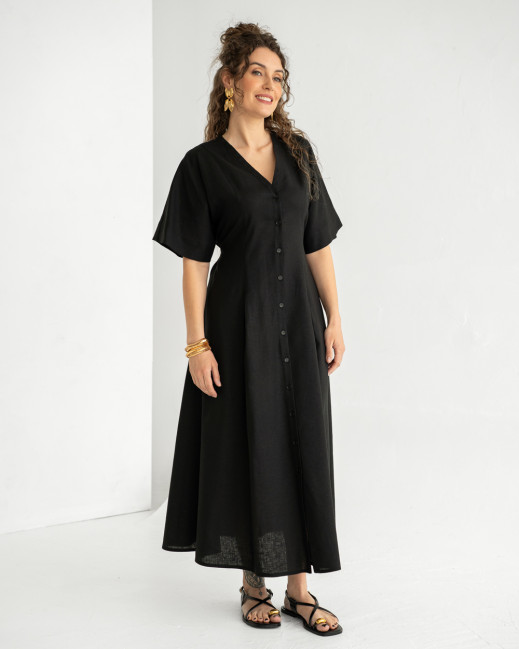 Long linen dress