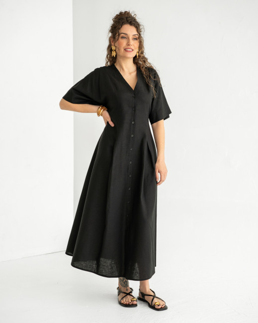 Long linen dress