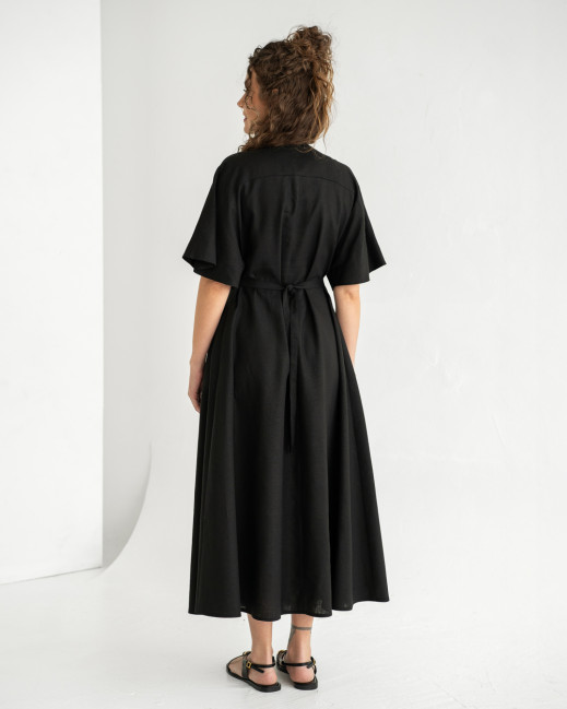 Long linen dress