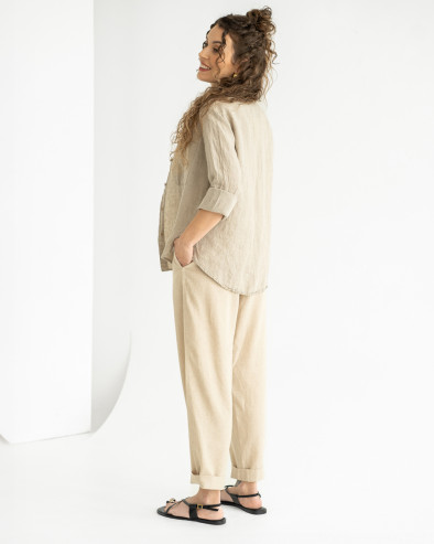 Linen natural shirt